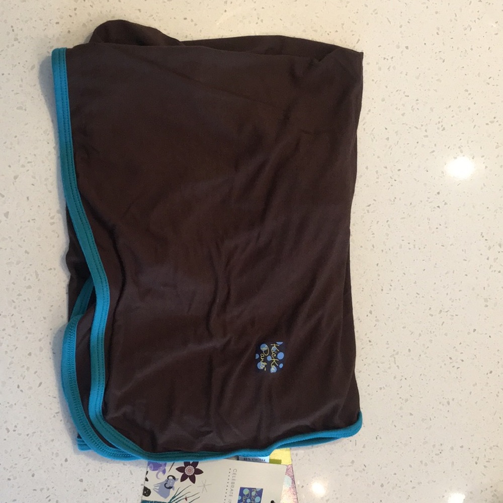 KicKee Pants Bark with Bay swaddle blanket
